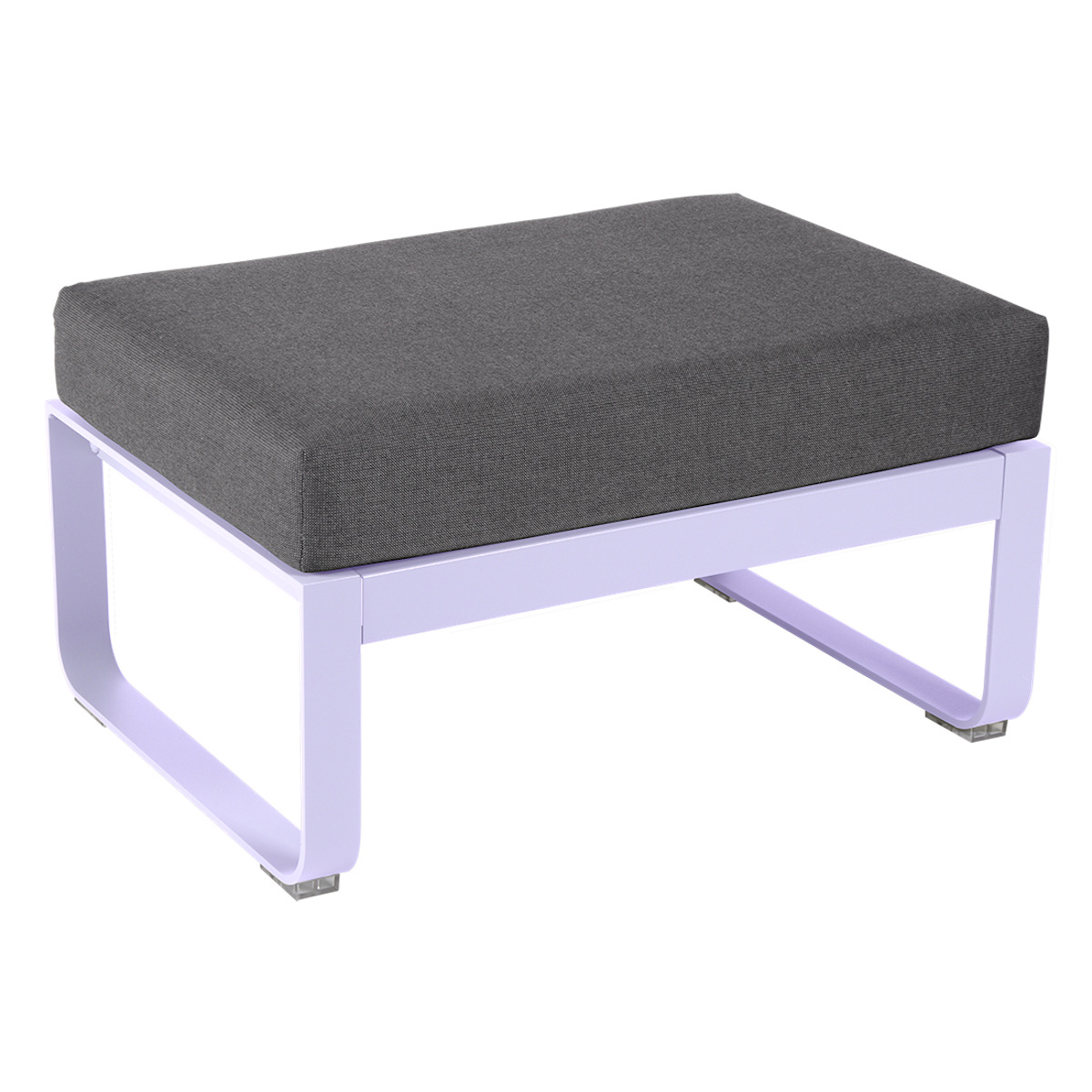Pouf de jardin BELLEVIE Fermob guimauve-gris graphite