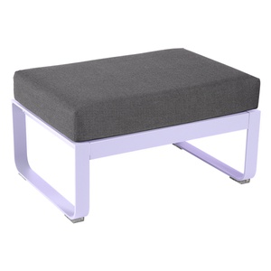 Pouf de jardin BELLEVIE Fermob guimauve-gris graphite