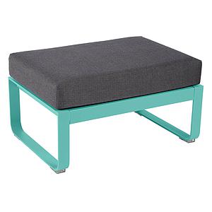 Pouf de jardin BELLEVIE Fermob lagune-Gris graphite
