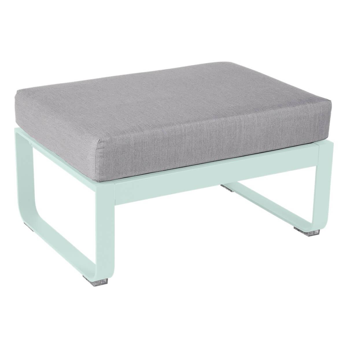 Pouf de jardin BELLEVIE Fermob menthe glaciale-Gris flanelle