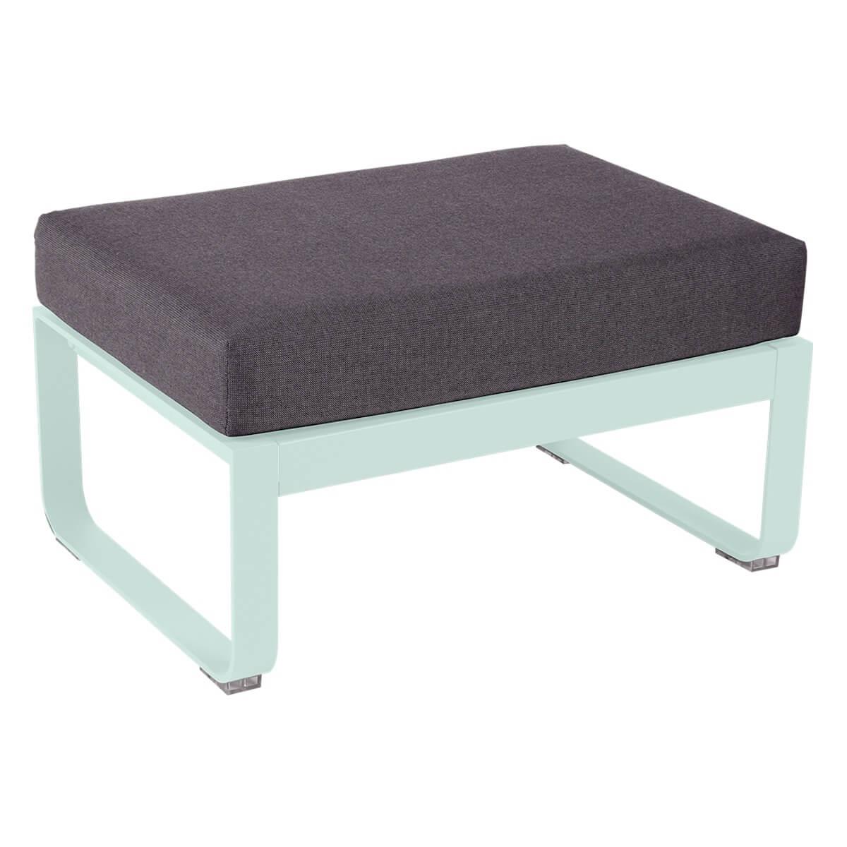 Pouf de jardin BELLEVIE Fermob menthe glaciale-Gris graphite