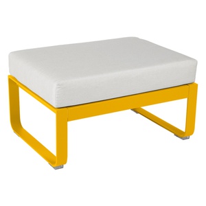 Pouf de jardin BELLEVIE Fermob miel NEW -Blanc grisé