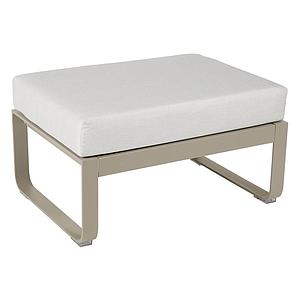 Pouf de jardin BELLEVIE Fermob muscade-Blanc grisé