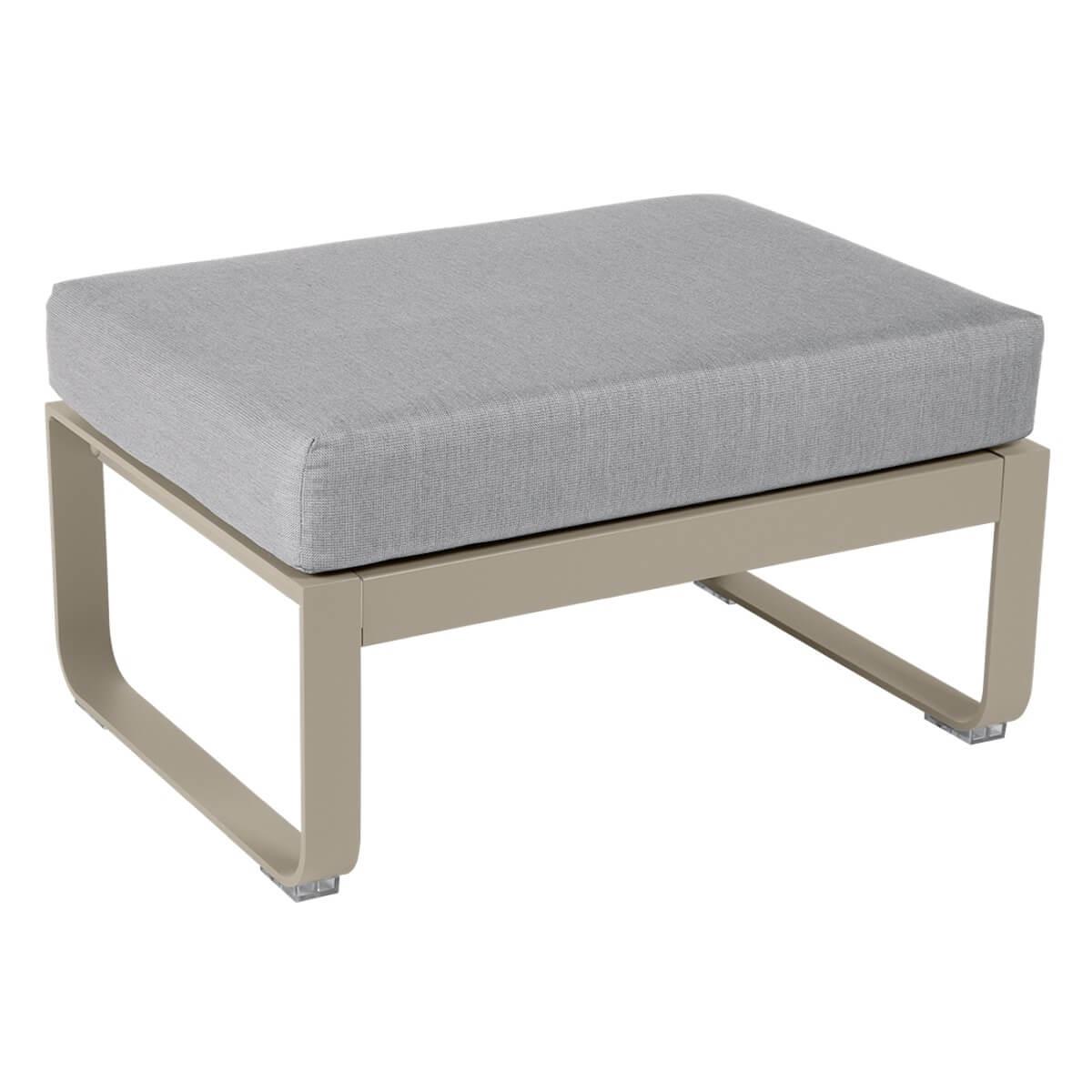 Pouf de jardin BELLEVIE Fermob muscade-Gris flanelle
