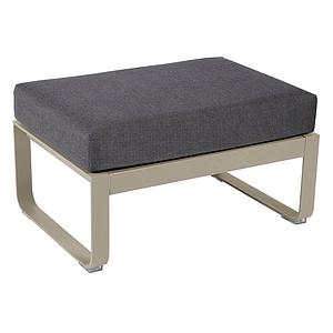 Pouf de jardin BELLEVIE Fermob muscade-Gris graphite