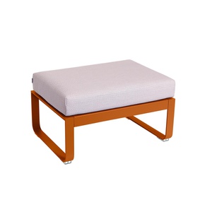 Pouf de jardin BELLEVIE Fermob orange confite-perle