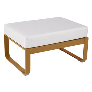 Pouf de jardin BELLEVIE Fermob pain d'épices-blanc grisé 