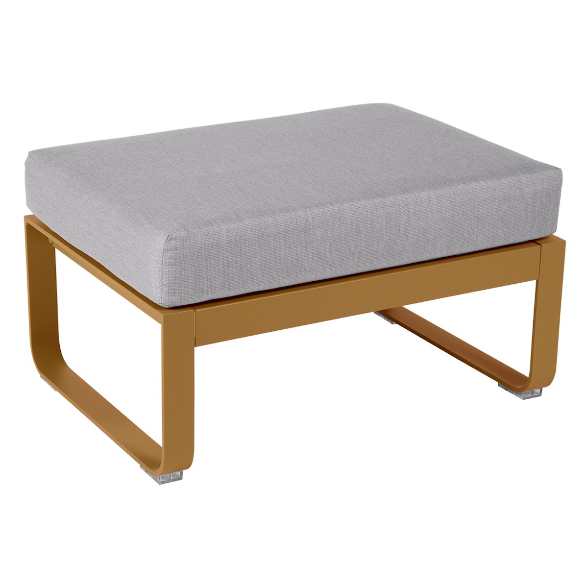 Pouf de jardin BELLEVIE Fermob pain d'épices-gris flanelle 
