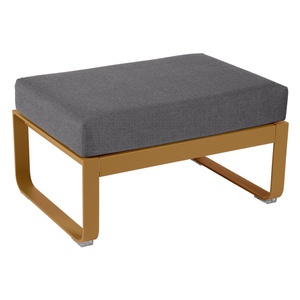 Pouf de jardin BELLEVIE Fermob pain d'épices-gris graphite 