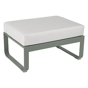 Pouf de jardin BELLEVIE Fermob romarin-Blanc grisé