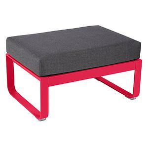 Pouf de jardin BELLEVIE Fermob rose praline-Gris graphite