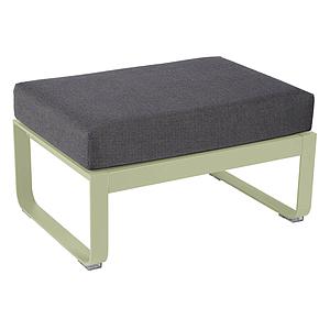 Pouf de jardin BELLEVIE Fermob tilleul-Gris graphite