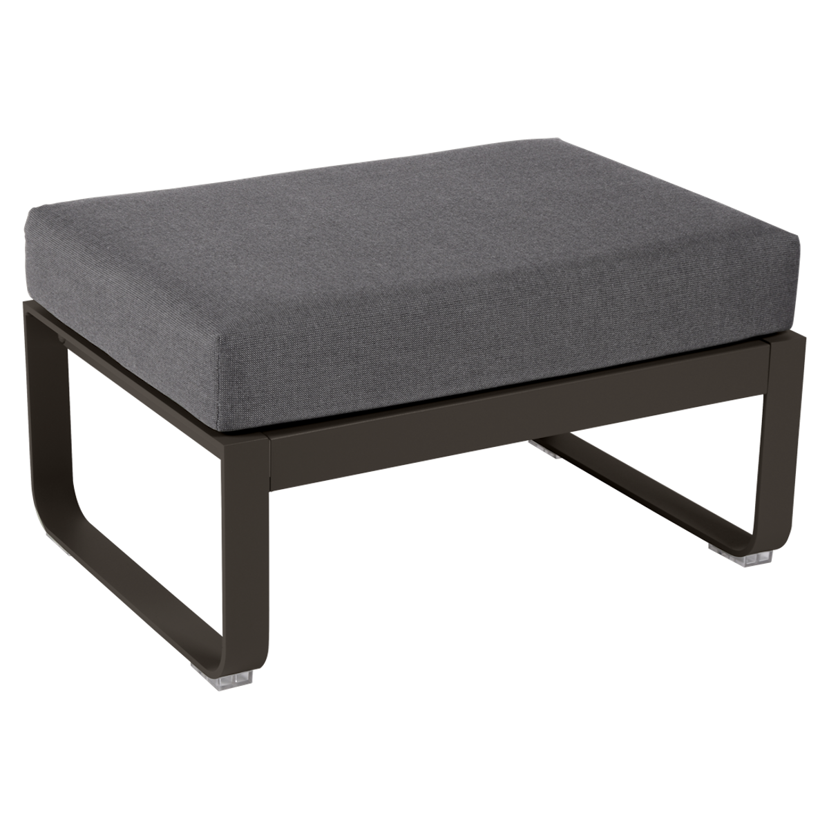 Pouf de jardin BELLEVIE Fermob tonka-gris graphite