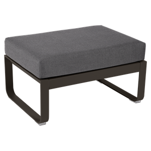 Pouf de jardin BELLEVIE Fermob tonka-gris graphite