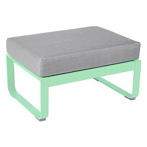Pouf de jardin BELLEVIE Fermob vert opaline-Gris flanelle