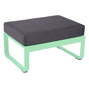 Pouf de jardin BELLEVIE Fermob vert opaline-Gris graphite