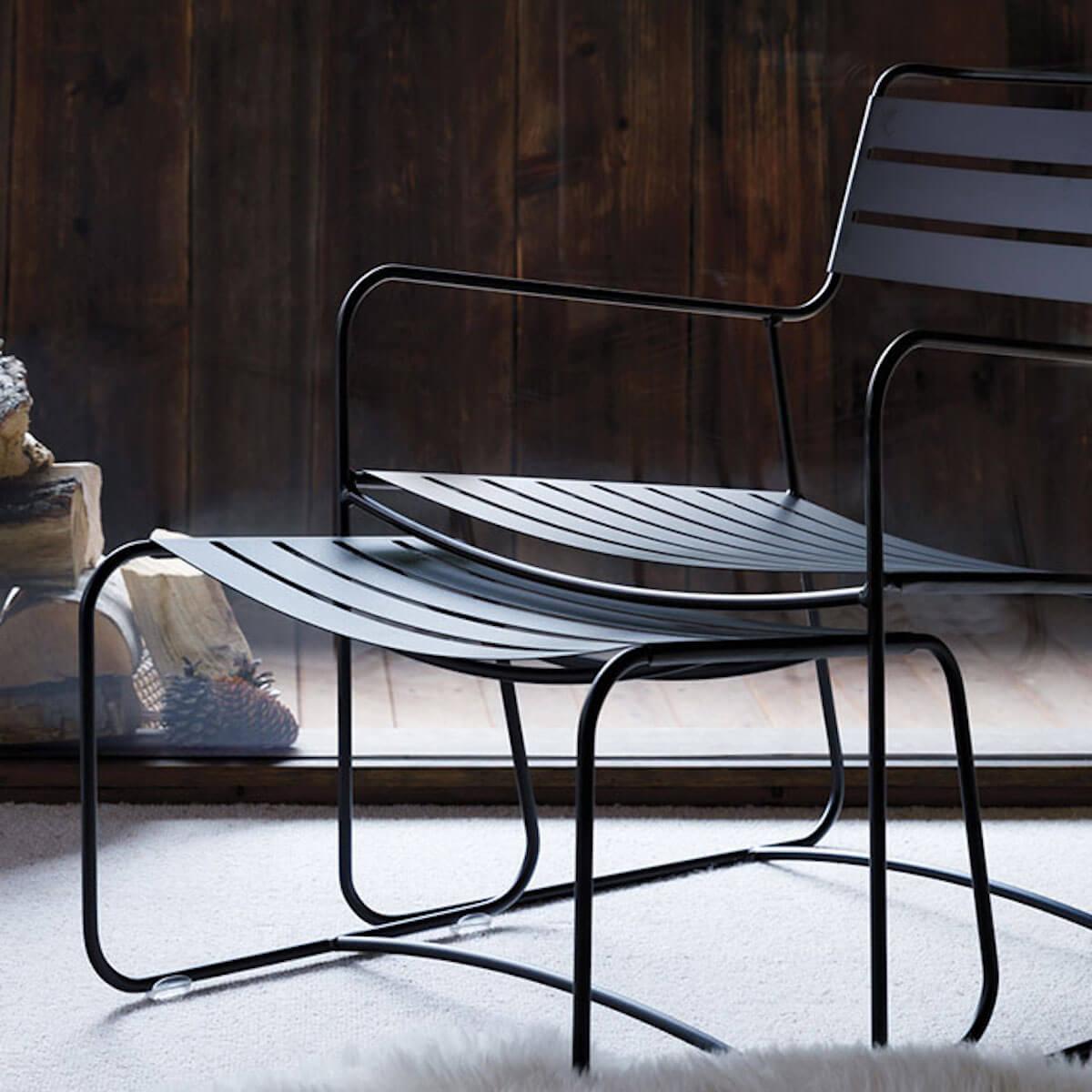 Repose pied SURPRISING Fermob gris orage