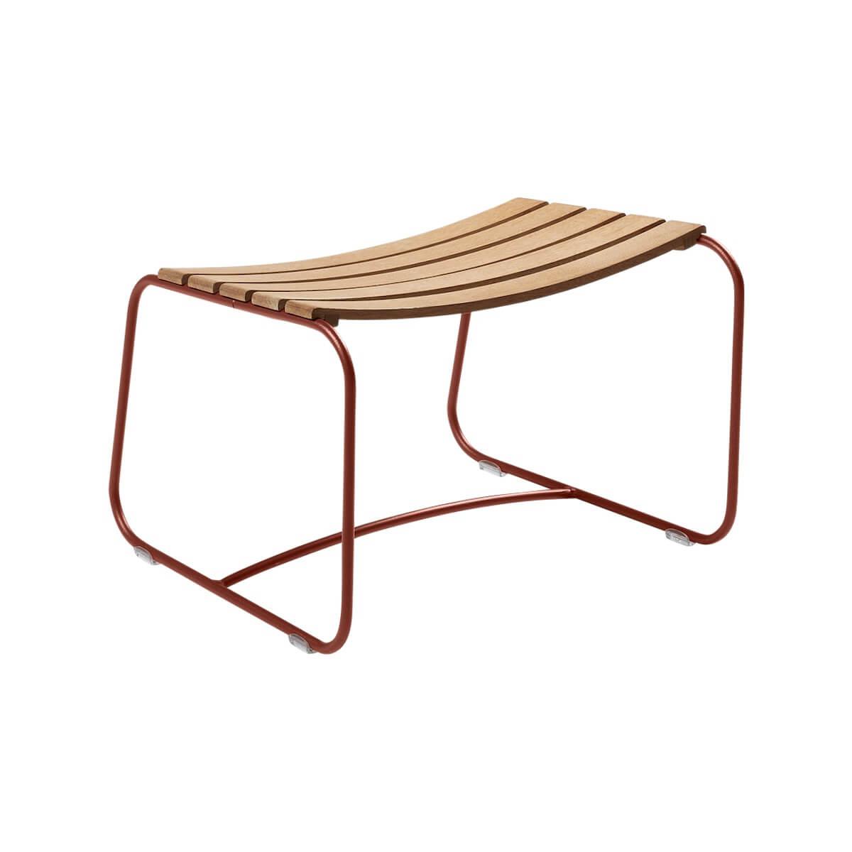 Repose pied SURPRISING TEK Fermob rouge ocre