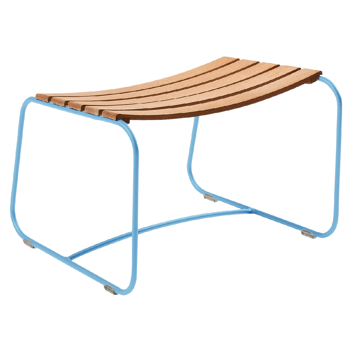 Repose-pieds SURPRISING TECK Fermob bleu maya