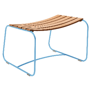 Repose-pieds SURPRISING TECK Fermob bleu maya