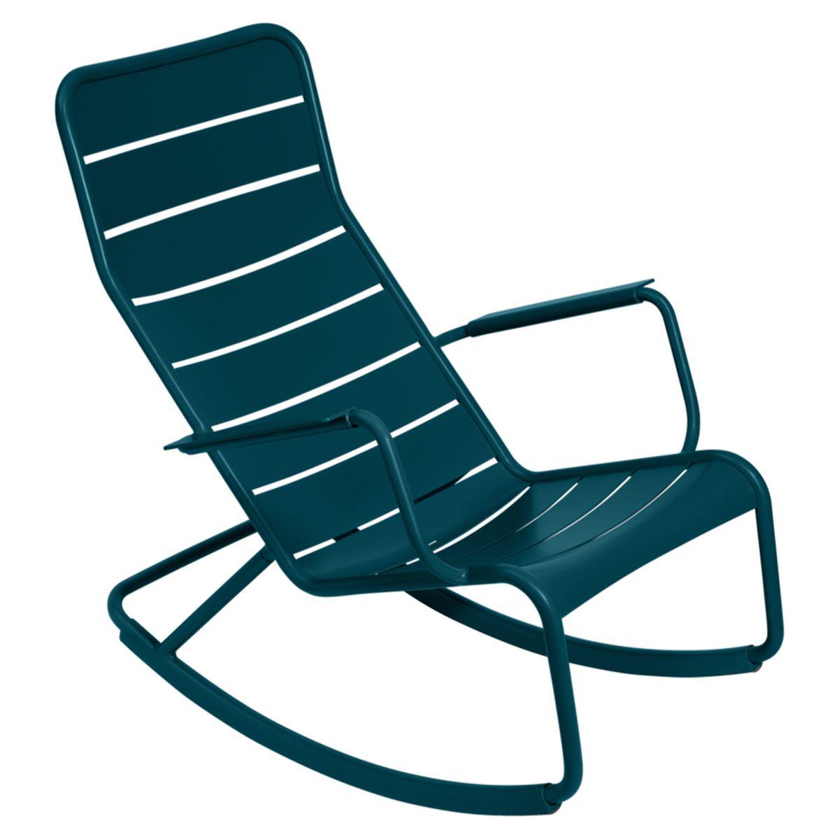 Rocking chair LUXEMBOURG Fermob bleu acapulco