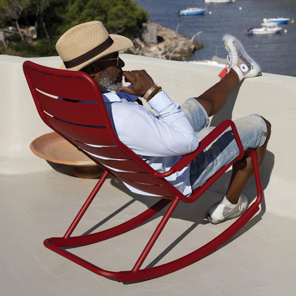 Rocking chair LUXEMBOURG Fermob Carbone