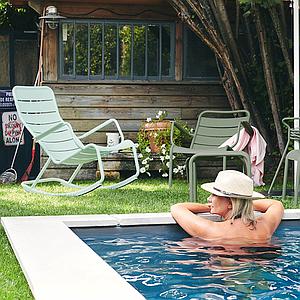 Rocking chair LUXEMBOURG Fermob coquelicot