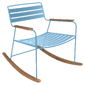 Rocking-chair SURPRISING Fermob bleu maya