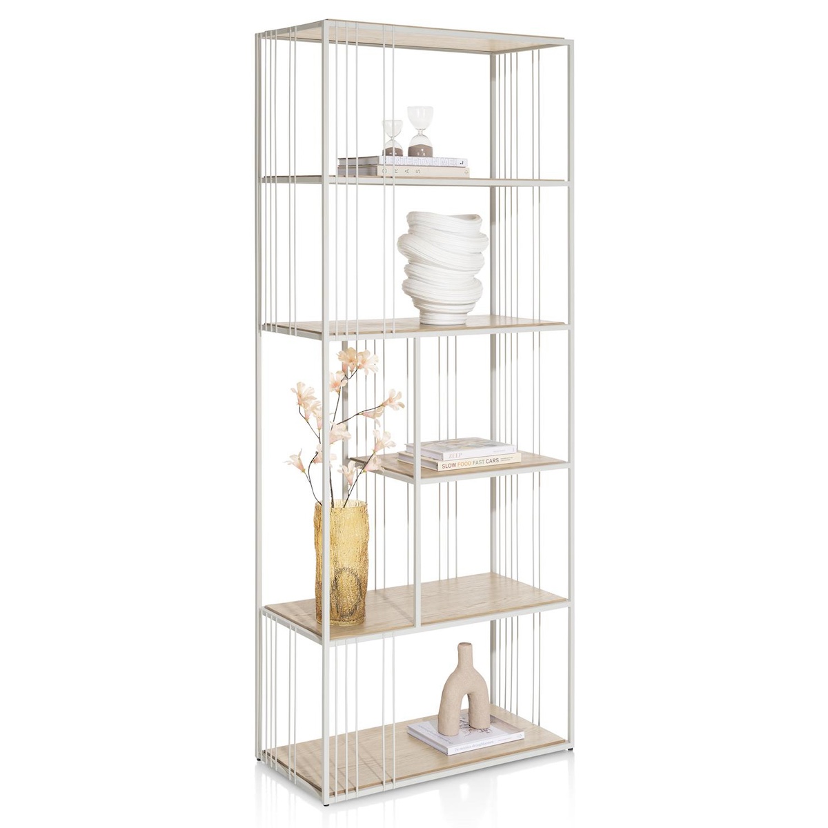Roomdivider 80x200x40cm NIORA Xooon gris soie