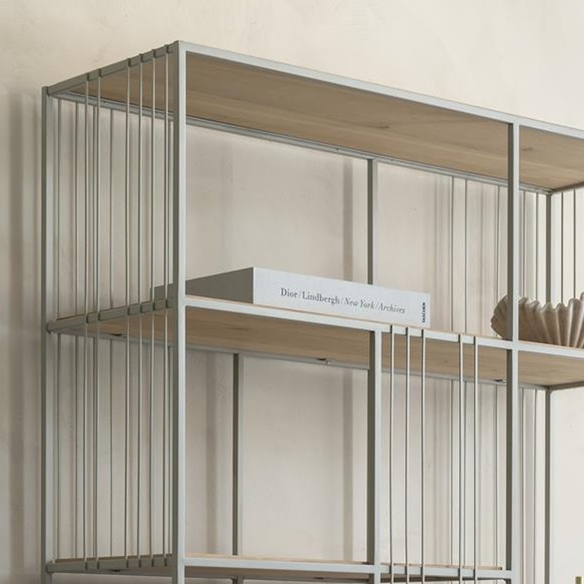 Roomdivider 80x200x40cm NIORA Xooon gris soie