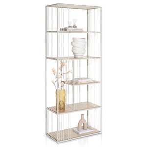 Roomdivider 80x200x40cm NIORA Xooon gris soie