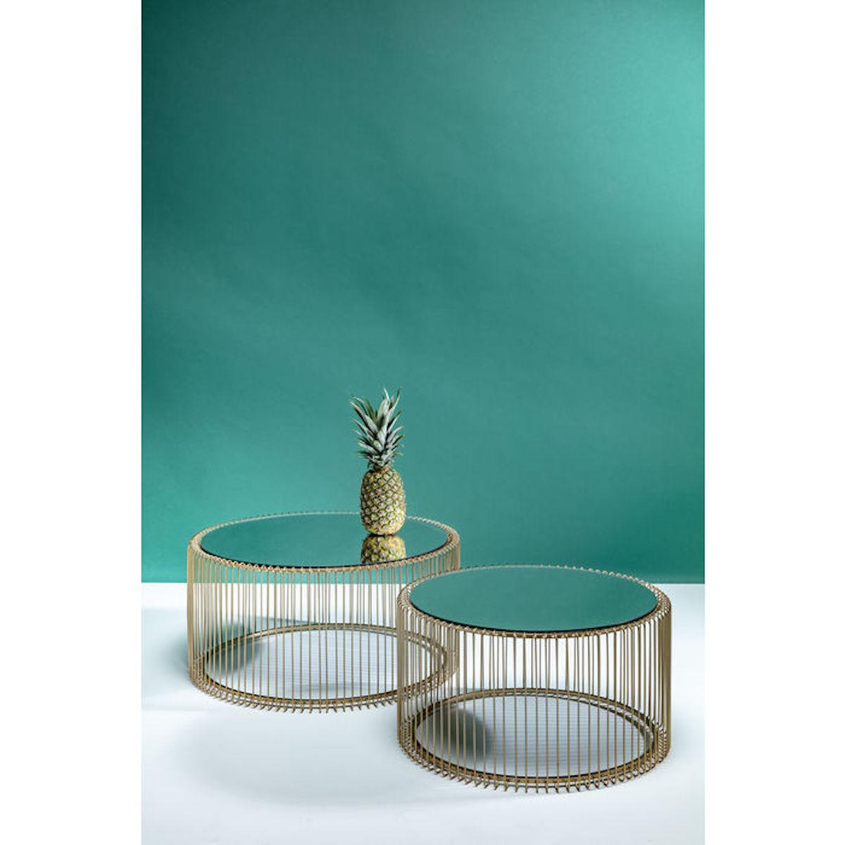 Set 2 tables basses WIRE Kare Design laiton