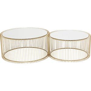 Set 2 tables basses WIRE Kare Design laiton