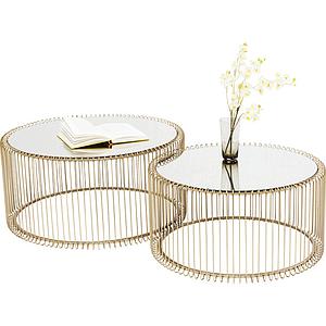 Set 2 tables basses WIRE Kare Design laiton