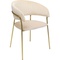 Set de 2 Chaises avec accoudoir BELLE VELVET crème Kare design