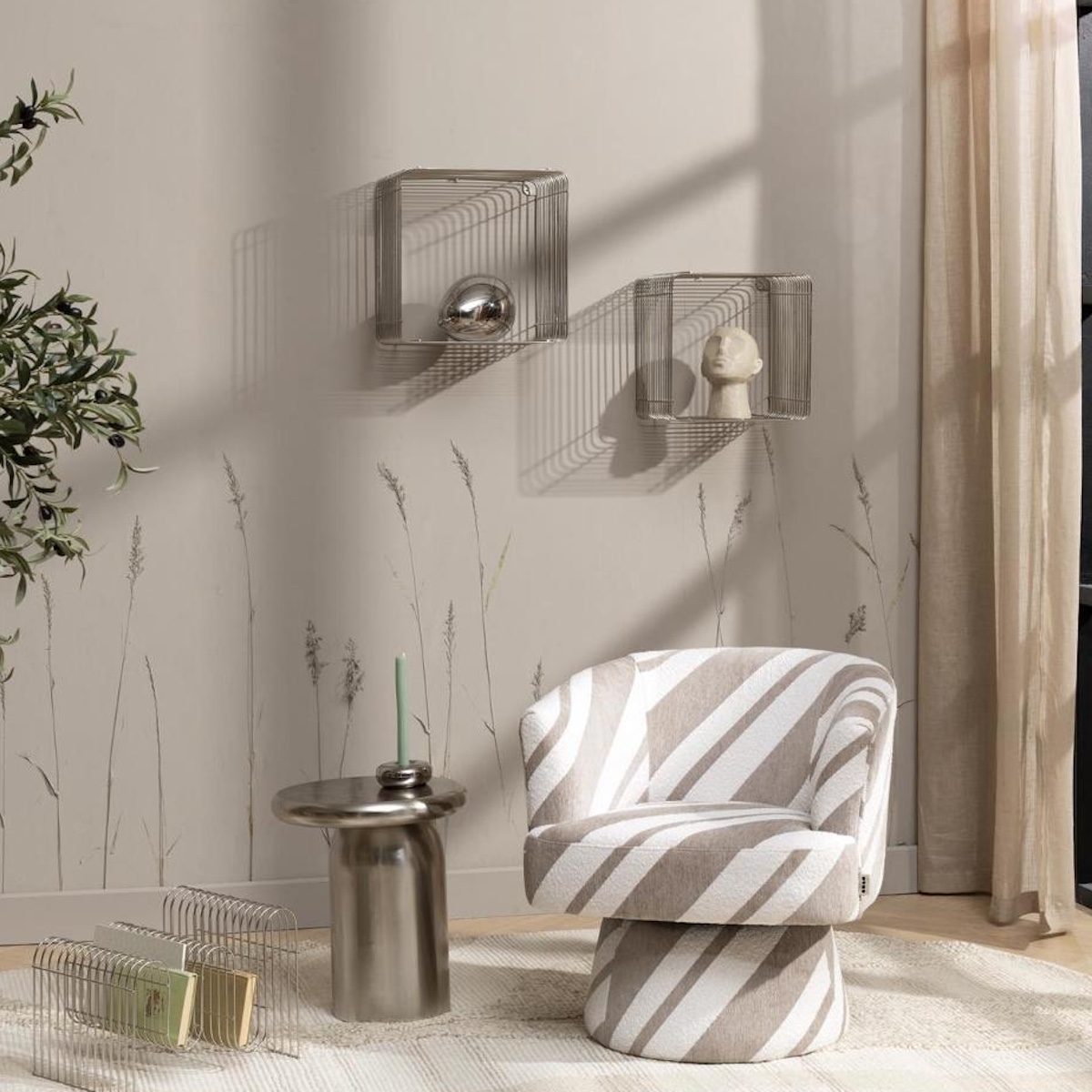 Set de 2 étagères murale GUS Coco Maison H.35 x 40 cm