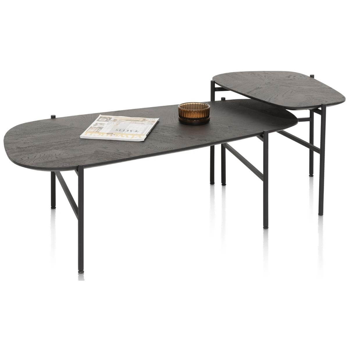 Set de tables basses HENDRIK Henders & Hazel castel anthracite