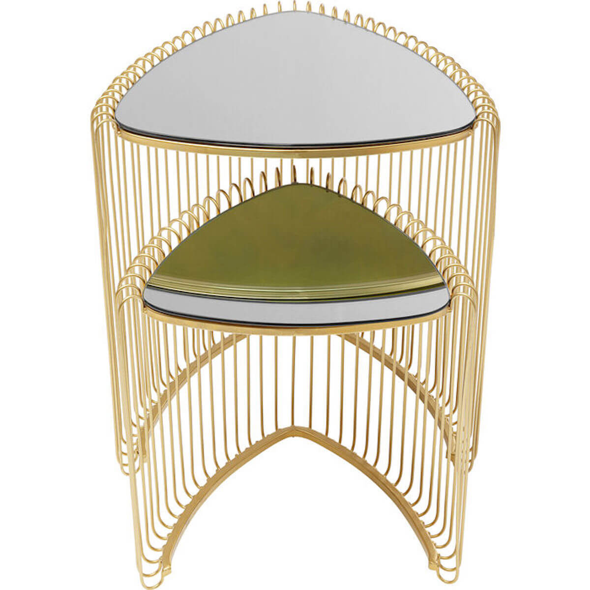 Set de tables basses WIRE Kare laiton