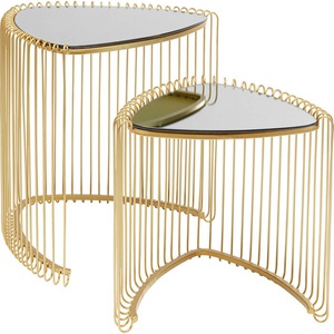Set de tables basses WIRE Kare laiton