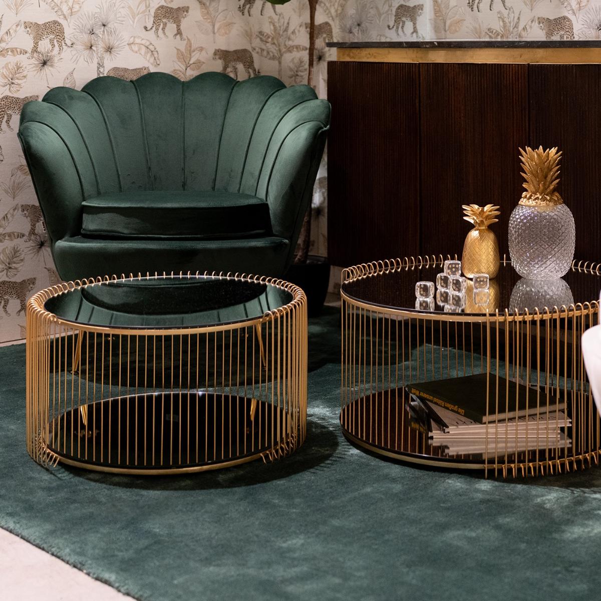 Set table basse Wire Double laiton Kare Design