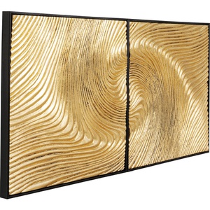 Set tableau décoratif WAVE Kare Design dorée