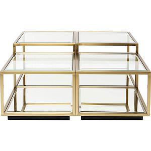 Set tables basse LUIGI Kare Design doré