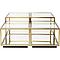 Set tables basse LUIGI Kare Design doré