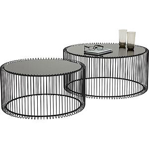 Set tables basses WIRE Kare Design noir