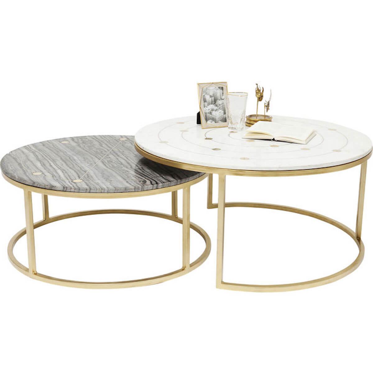 Set tables d'appoint 90cm MYSTIC Kare Design