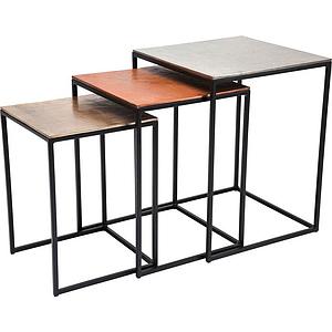 Set tables d’appoint LOFT SQUARE VINTAGE Kare Design