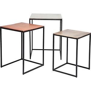 Set tables d’appoint LOFT SQUARE VINTAGE Kare Design