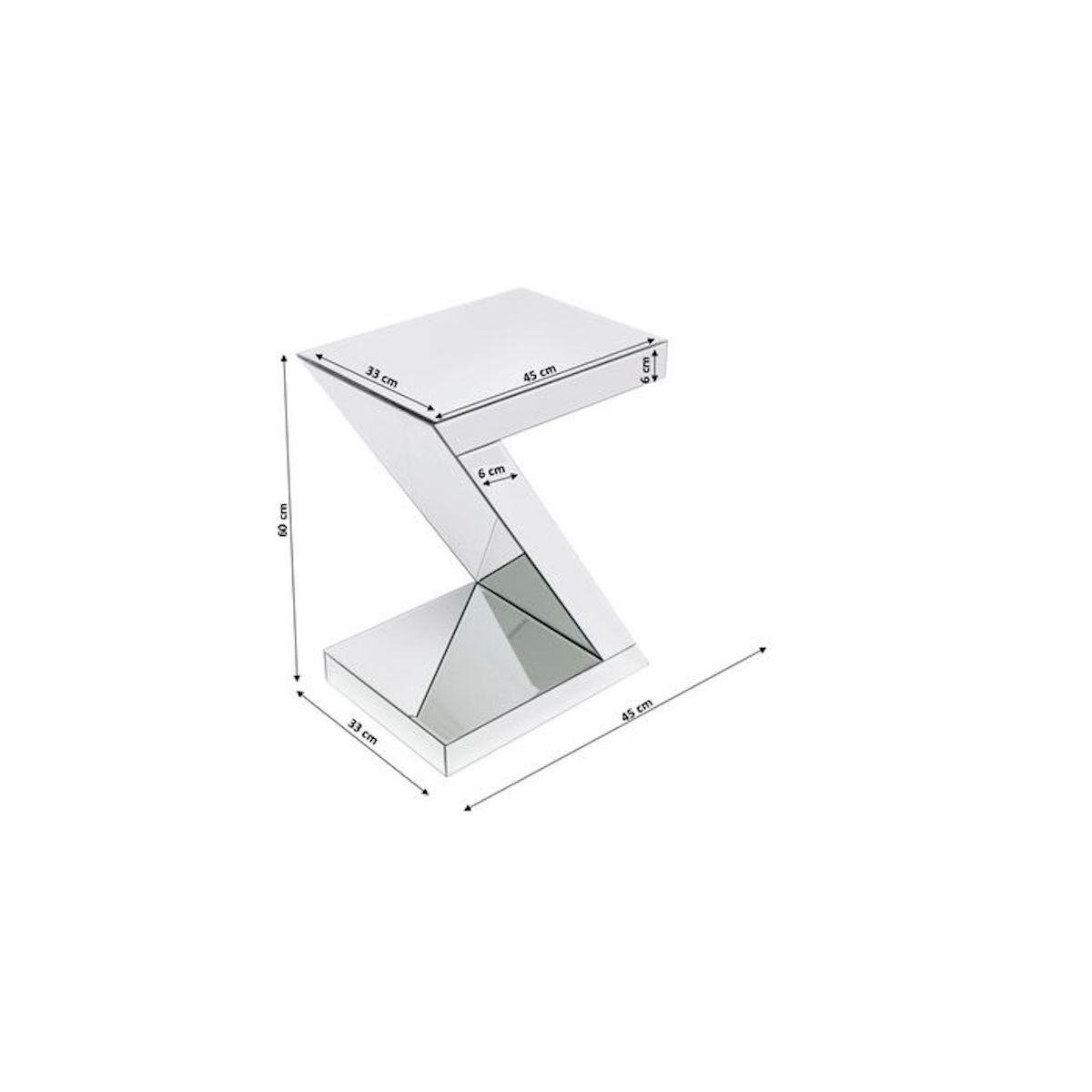 Side Table Luxury Z 45x33cm Kare Design