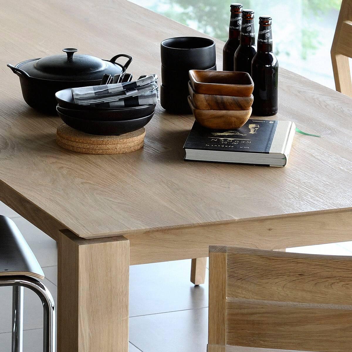 SLICE by Ethnicraft Table chêne 180x90 cm Abitare Living