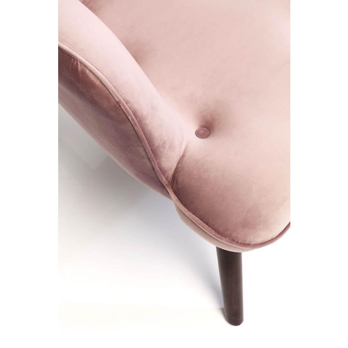 Sofa Vicky velours rose